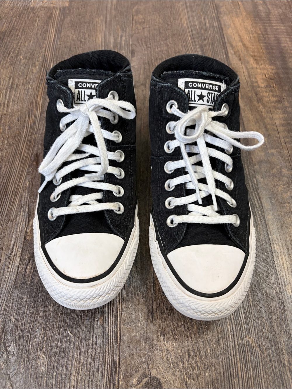 Converse Black and White High-Top Sneakers
